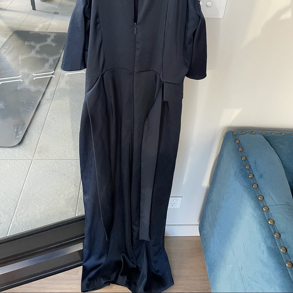 Next UK - Navy Satin Jumpsuit - Picture 9 of 11